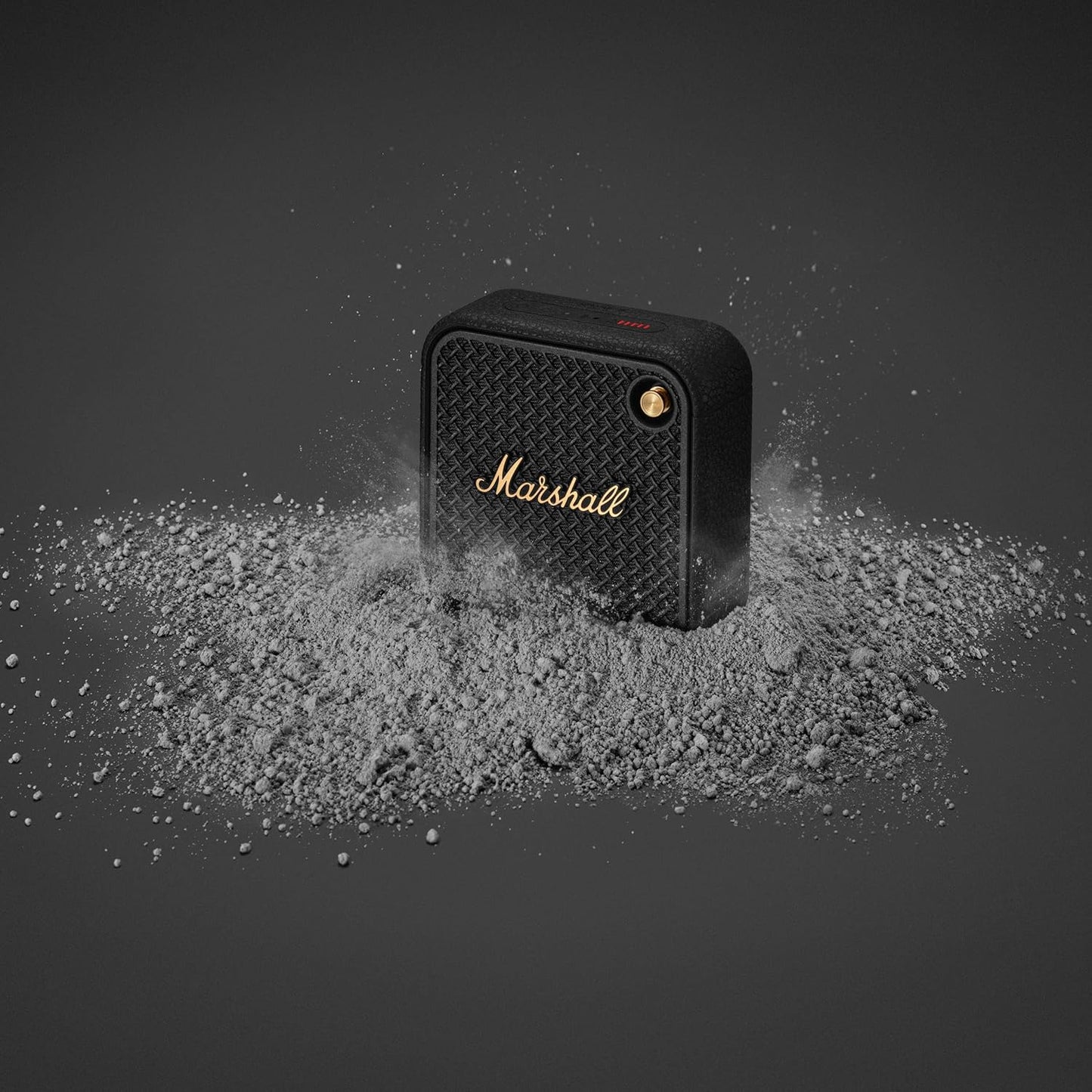 Marshall Willen II Portable Bluetooth Speaker with 17+ Hours of Portable Playtime, Dust & Waterproof (IP67) - Black & Brass.