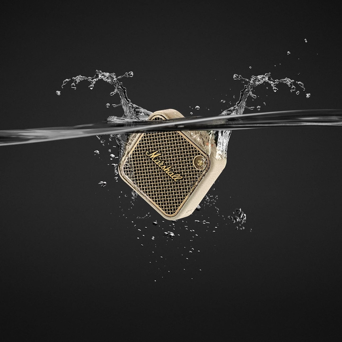 Marshall Willen II Portable Bluetooth Speaker with 17+ Hours of Portable Playtime, Dust & Waterproof (IP67) - Black & Brass.