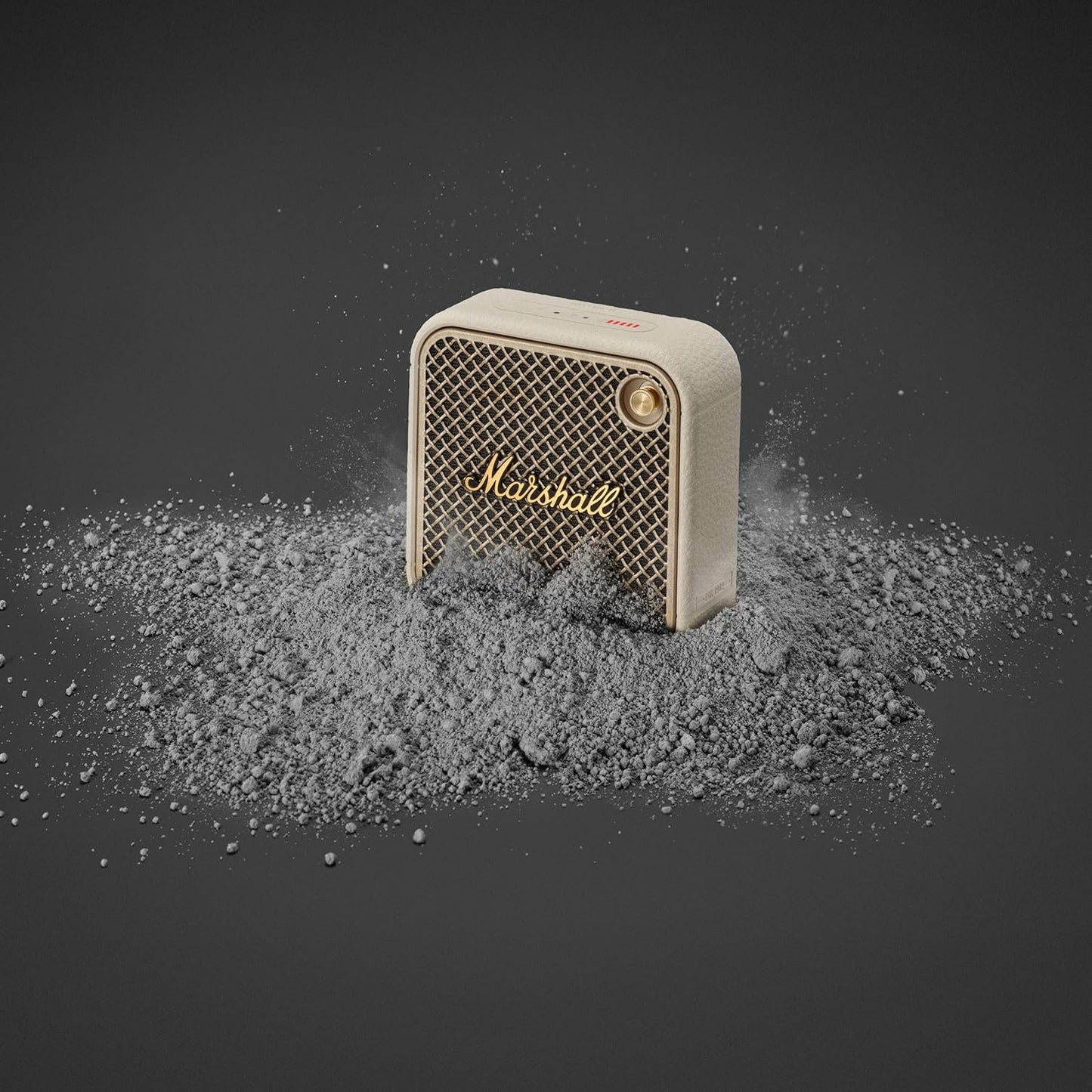Marshall Willen II Portable Bluetooth Speaker with 17+ Hours of Portable Playtime, Dust & Waterproof (IP67) - Black & Brass.