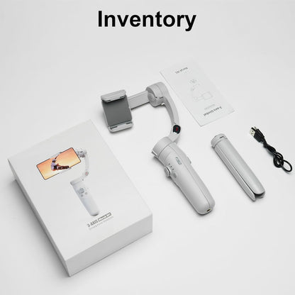 M1 Foldable 3-Axis Gimbal Stabilizer | Advanced Gyroscope | Shake-Free Footage | Object Tracking | Panoramic, Time-Lapse & Slow-Motion | 2500mAh Battery | Ideal for Vlogging & Travel