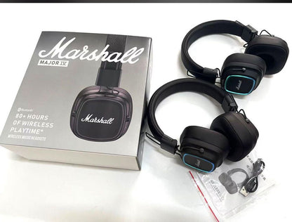 Marshall Major IV Wireless Bluetooth On Ear Headphone with Mic (Black)
