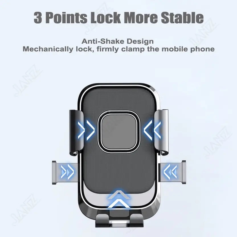 Fitgear F-089 Super Stable & Full Protection Adjustable Universal Cell Phone Holder Bike Mobile Holder  (Black)