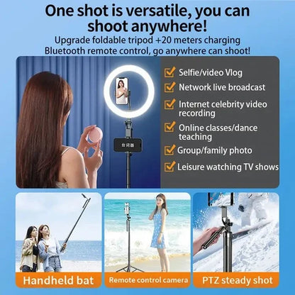 ROCKER TRIPOD 3-in-1 Design: Selfie Stick + Tripod + Remote  Adjustable Holder: Fits most smartphones securely  Bluetooth Remote Control: Shoot photos &amp; videos wirelessly