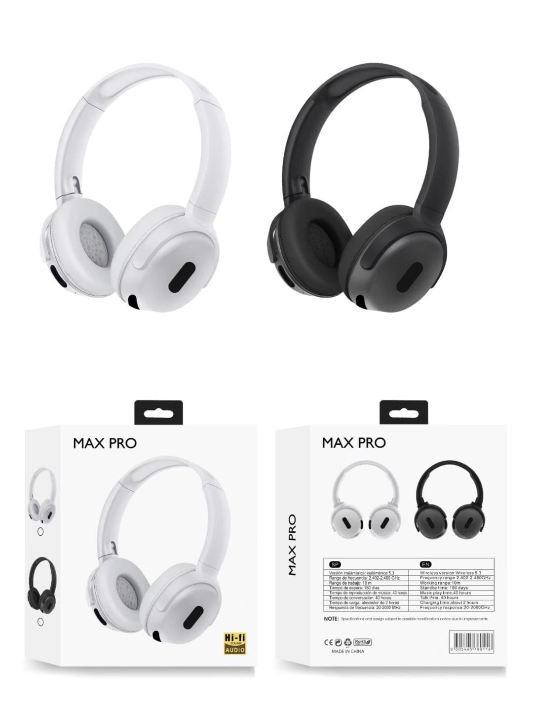 Drumstone Max Pro Wireless Headphones – Bluetooth Headset with Active Noise Cancellation, Long Battery Life & Touch Controls for Music and Calls