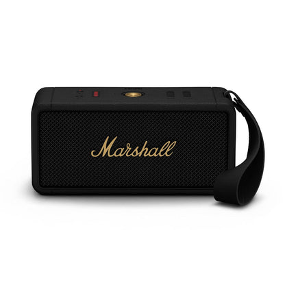 Marshall Middleton Portable Bluetooth Speaker with 20+ Hours of Portable Playtime, 360° Sound, Dust & Waterproof (IP67) - Black