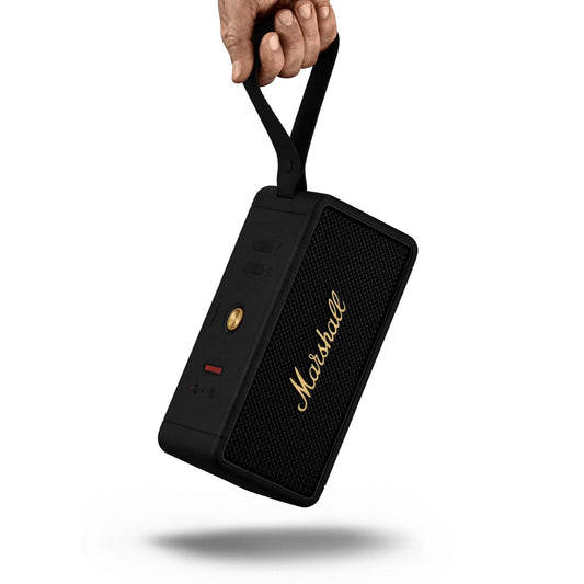 Marshall Middleton Portable Bluetooth Speaker with 20+ Hours of Portable Playtime, 360° Sound, Dust & Waterproof (IP67) - Black