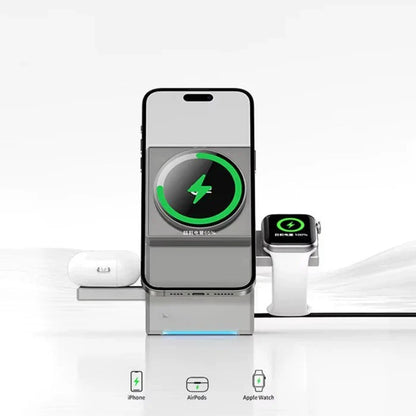 Cubonic Qi2 Megsafe Charger, 3-in-1 Wireless Charger.