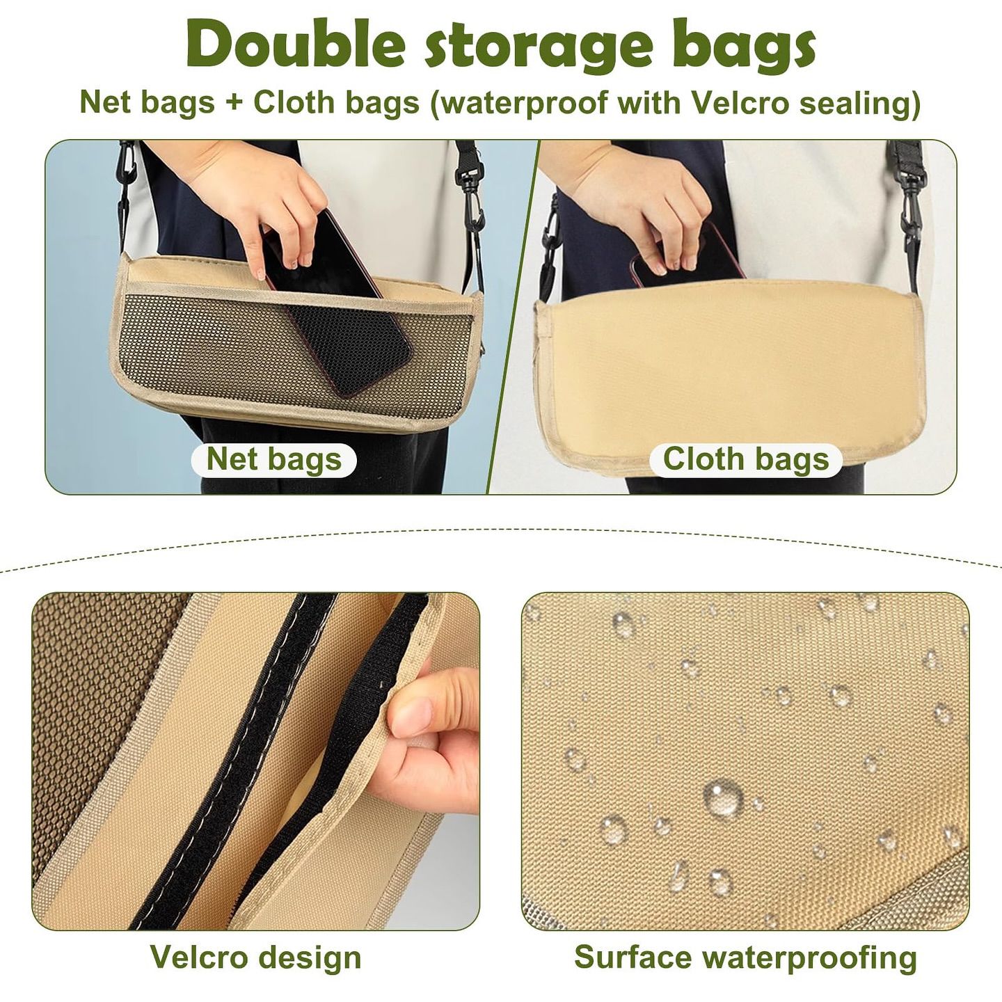 Folding Stool, Mini Outdoor Camping Stool, Portable Small Foldable Lightweight Hunting Seat with Zippered Carrying Bag, Folding Slacker Chairs for Fishing Travelling Picnics