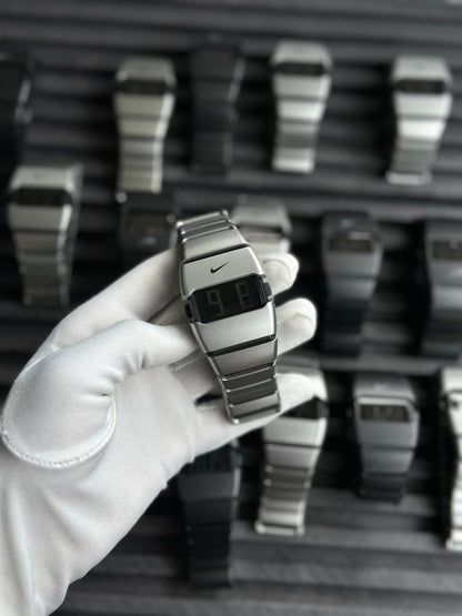 Nike D-Line Watch – Futuristic Stainless Steel Digital Timepiece
